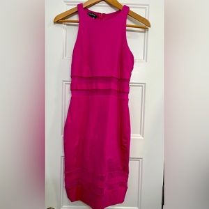 Bebe mesh panel sleeveless bodycon dress S